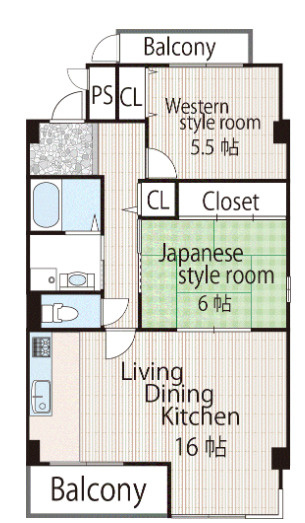 リベルテセオミの間取り