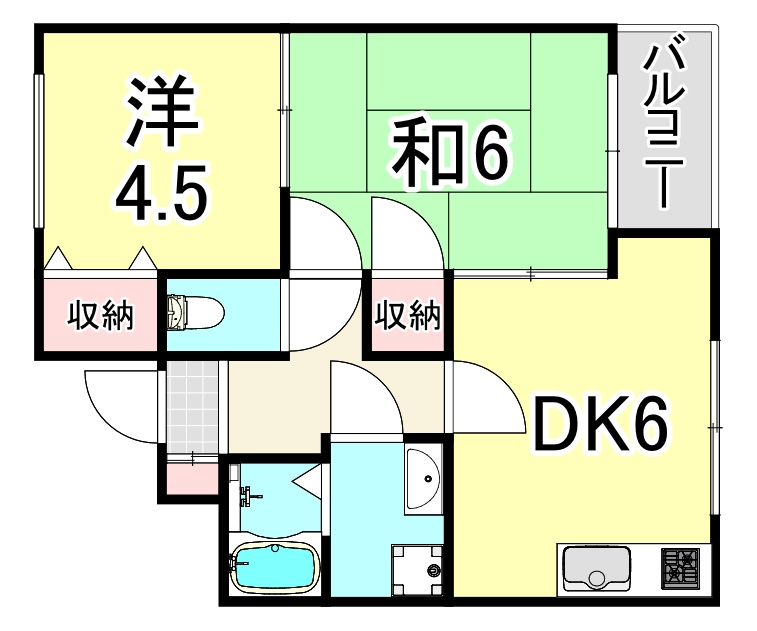 スペリティ岡山5番館の間取り