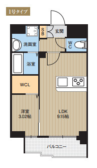 LIBTH西新Ⅲの間取り
