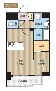 LIBTH西新Ⅲの間取り