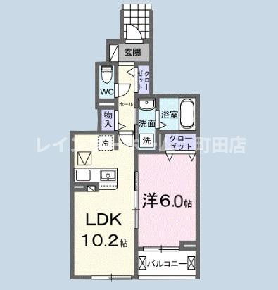 フォンテーヌ５※初期費用分割あと払いサービス利用可能物件の間取り