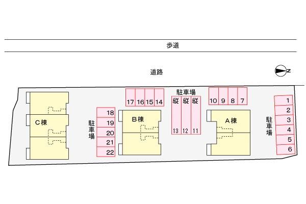 グレイス・ワイエム　Aの区画図