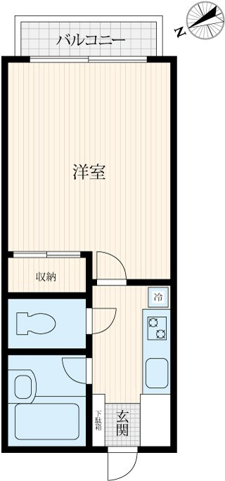 ESTATE紫苑No.2の間取り