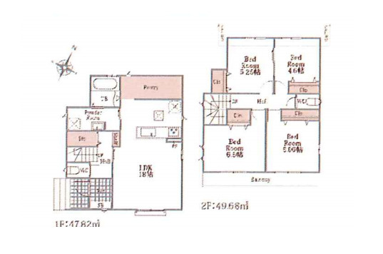 さいたま市北区奈良町42番　新築一戸建て　ハートフルタウン　Aの間取り|【全11棟・A号棟】さいたま市北区奈良町42番　新築一戸建て　ハートフルタウン　A・4LDK・土地面積106.13m2・建物面積97.50m2
