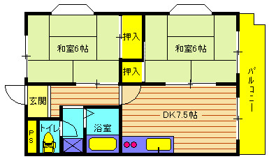 アビタシオン中崎の間取り