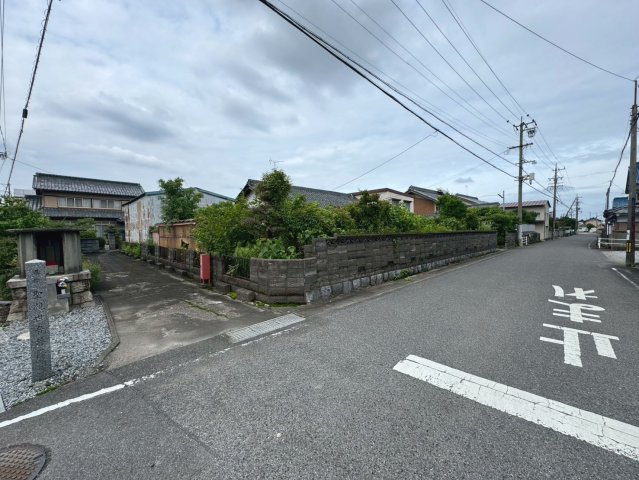 売土地　大垣市三津屋町3丁目　1区画分譲　1号地の前面道路含む現地写真