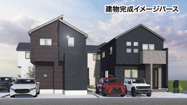 【外観パース】 | 藤沢市亀井野13期 新築戸建 全4棟