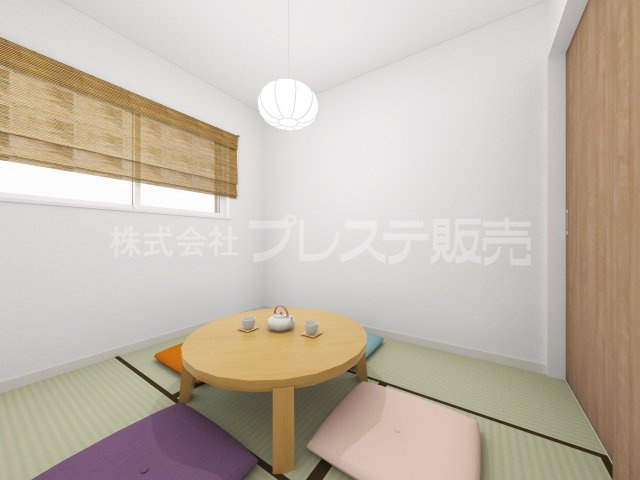 奈良市中山町の新築一戸建 全３区画の和室|１号地和室完成イメージ／ゆったりとくつろげる和室です♪