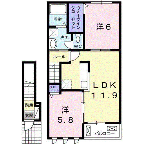 【間取り】 | ピオニール岡田