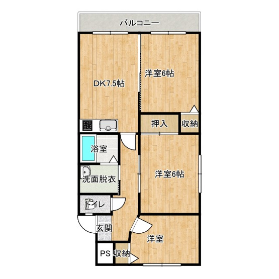 【間取り】 | エスカイア若草