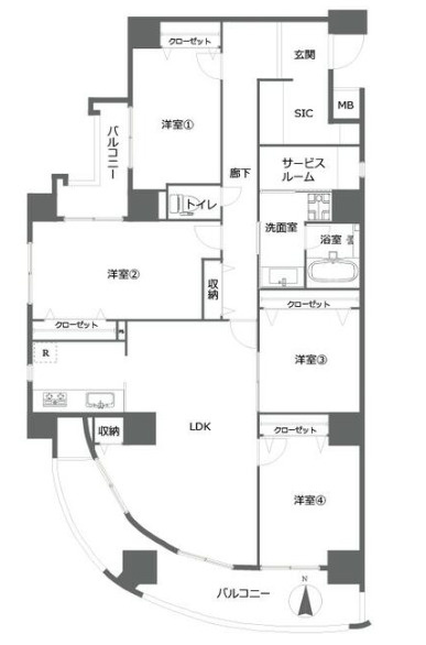 【間取り】 | アーバンコーポ八幡☆仲介手数料無料☆