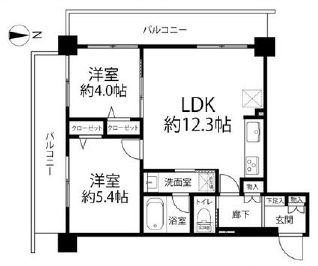 マイキャッスル鶯谷の間取り|7階部分・南西角部屋住戸につきまして日当たり・通風・眺望良好。新規リノベーションマンション。