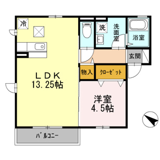 【間取り】 | エスポワールＡ