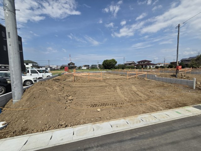 新築　太田市新田上江田町第２　クレイドルガーデン　１号棟の外観|現地写真　2026年10月完成予定！類似物件のご内覧等、お気軽にお問合せください♪　							

　