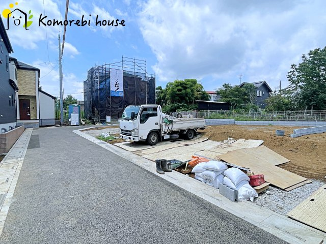 さいたま市北区奈良町42番　新築一戸建て　ハートフルタウン　Bの前面道路含む現地写真|26.7.27撮影済み