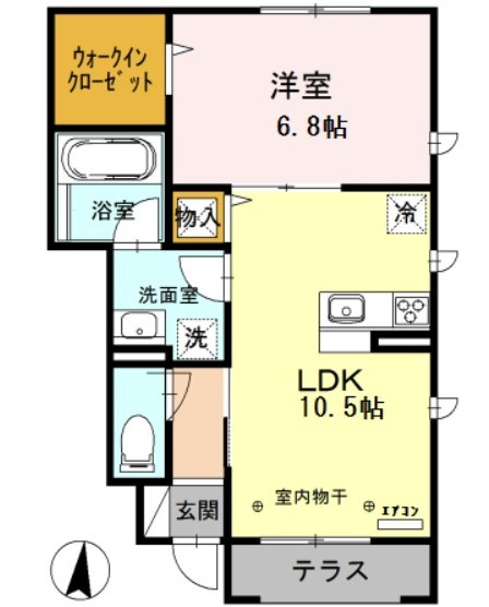 仲介手数料（賃料の1.10ヵ月）の50％OFF対象物件！の間取り