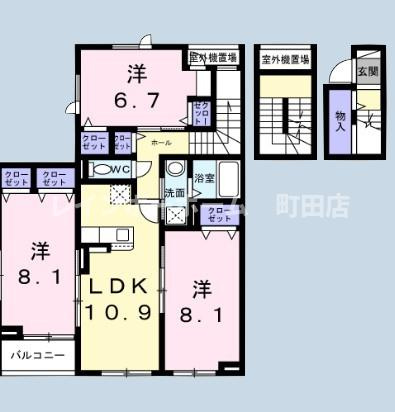 フォンテーヌ５※初期費用分割あと払いサービス利用可能物件の間取り