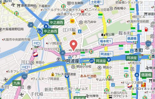 【地図】 | シーズンフラッツ靱本町