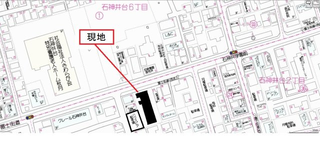 ハウスピア石神井台の地図