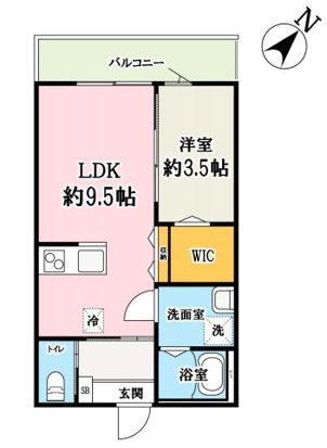 ルピナス東門前の間取り