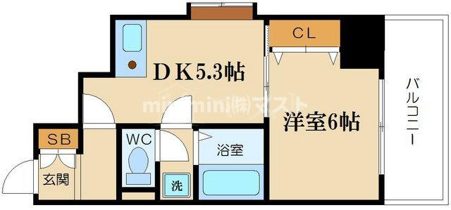 プレサンス千日前通の間取り