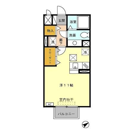 グランディーバの間取り