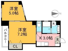 エスポワール大川筋の間取り|間取り図