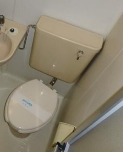 横浜市保土ケ谷区岡沢町のアパートのトイレ