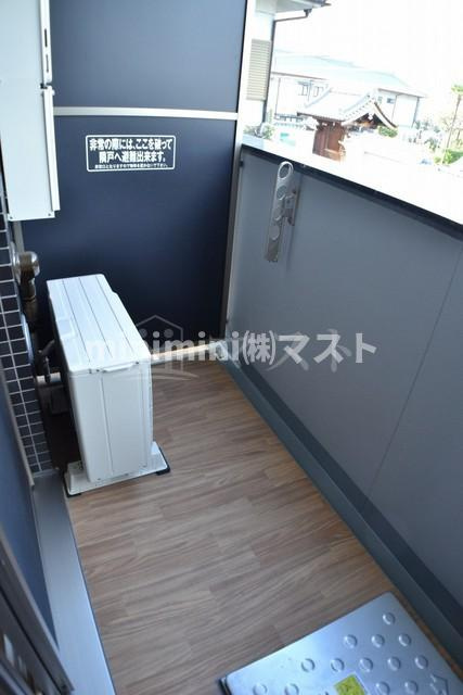 プレサンス上町台夕陽丘のバルコニー