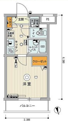 スカイコート中村橋第３の間取り