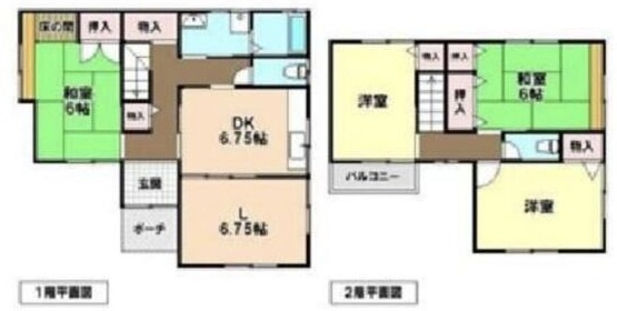 あま市七宝町伊福川原戸建の間取り