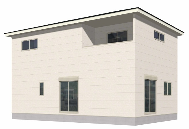 今津　新築戸建　2棟の外観パース|60号棟
