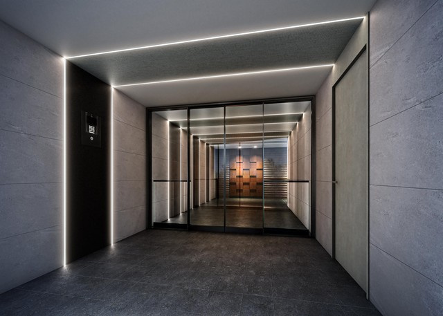 ＡＩＦＬＡＴ杉並高井戸のエントランス|落ち着いたエントランスです