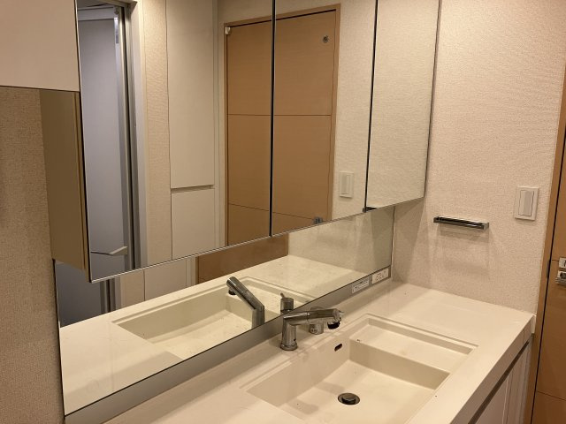エスポワール桜新町の独立洗面台|独立洗面台あり、毎朝おしゃれに忙しい女性の方におすすめです