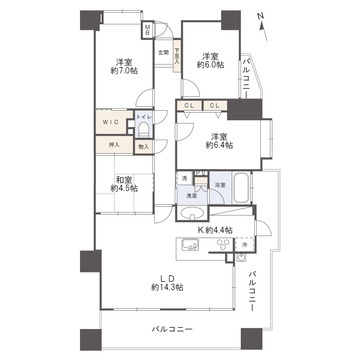 エバーライフ熊本中央の間取り