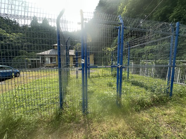 ドックランのあるお家の庭