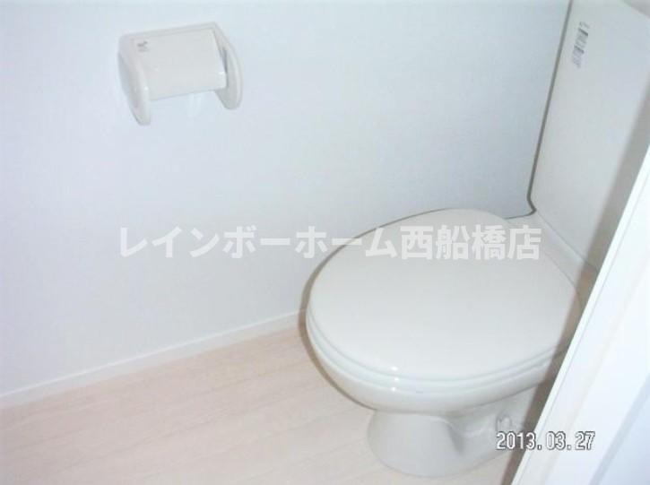 松戸市千駄堀のアパートのトイレ