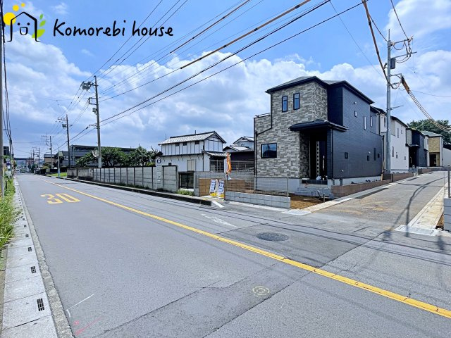 さいたま市北区奈良町42番　新築一戸建て　ハートフルタウン　Kの前面道路含む現地写真|26.7.27撮影済み
