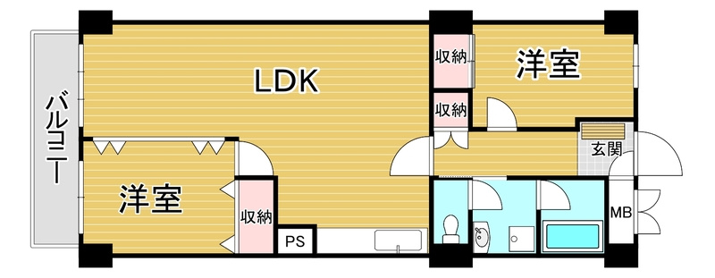 日商岩井今泉マンションの間取り