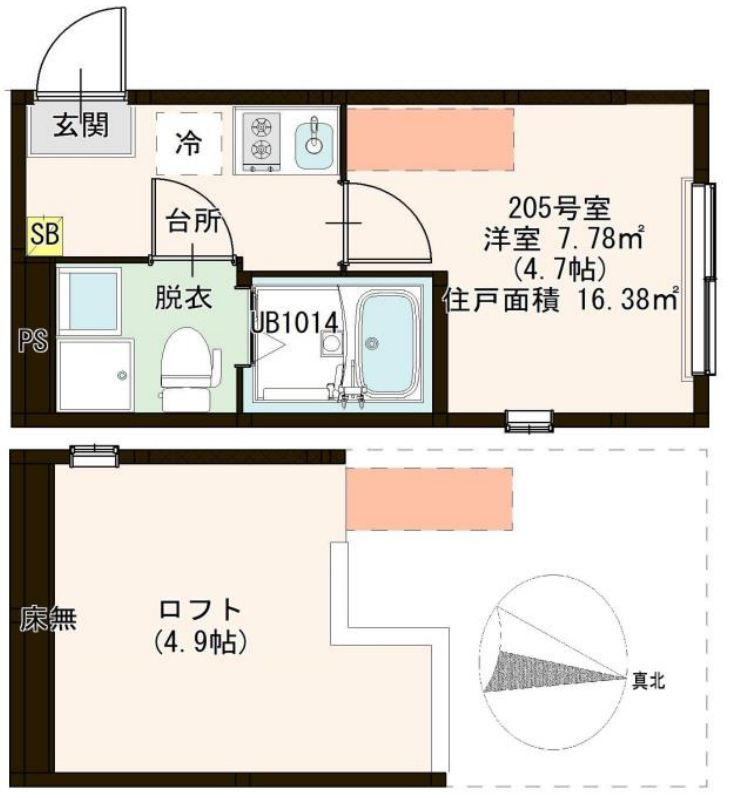 フェリシテ東小岩の間取り