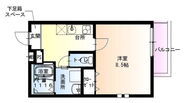 【間取り】 | フジパレス堺今池サウス 
