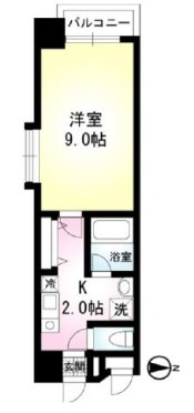 千葉市中央区新町の賃貸マンションの間取り