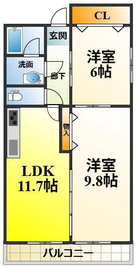 ハイツ・イシカワの間取り