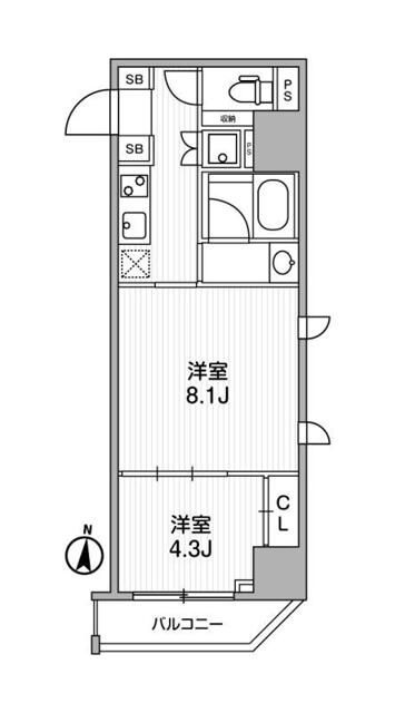 ・ラヴィエール錦糸公園の間取り