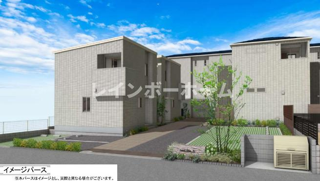 仮）八潮市大原アパートの外観パース|こちら、外観パースです