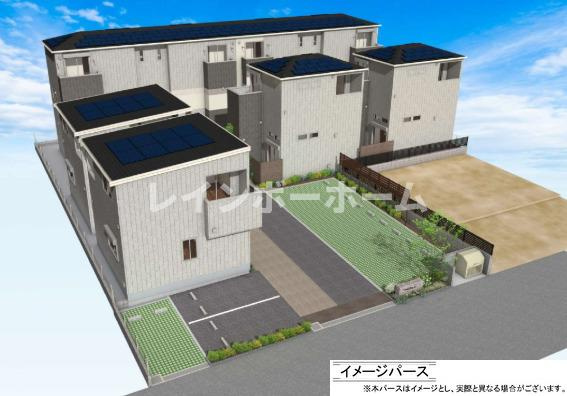 仮）八潮市大原アパートの外観パース|外観パースです