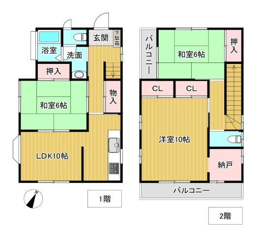 商談中　伊豆高原　利便性の良い平坦角地の3SLDKの間取り|コンパクトな3SLDKです