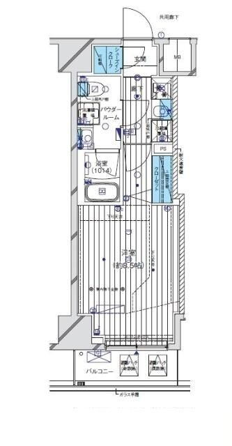 メインステージ門前仲町Ⅱの間取り|間取りです。