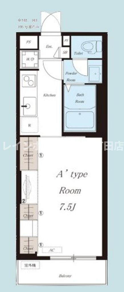 リブリ・ライヴ湘南※初期費用分割あと払いサービス利用可能の間取り