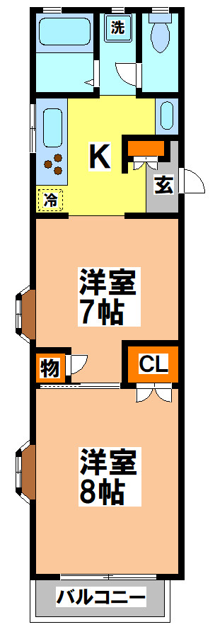 三鷹市上連雀１丁目のアパートの間取り